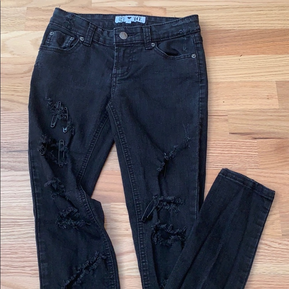 📍FIRM📍’Pins’ ripped distressed skinny jeans - Picture 9 of 16